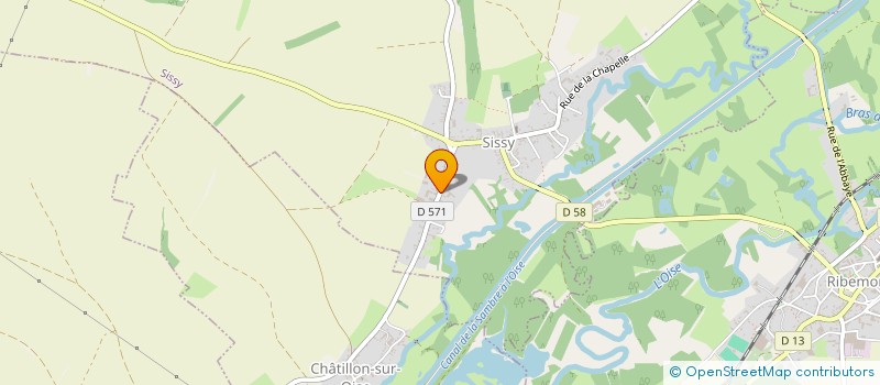 localisation de l'entreprise GFA DES FAUBOURGS  SISSY