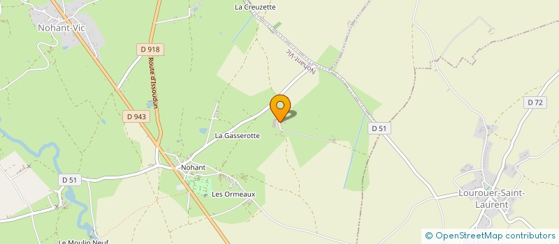 localisation de l'entreprise GFA DES FERRONS à NOHANT-VIC