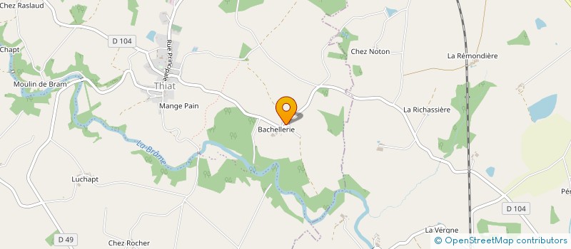 localisation de l'entreprise GFA DES FONDS MARECHAUX  VAL-D'OIRE-ET-GARTEMPE