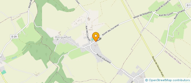 localisation de l'entreprise GFA DES FORRIERES  ROCQUEFORT