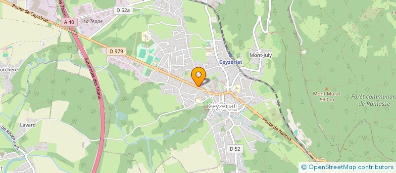 localisation de l'entreprise GFA DES FORTIERES à CEYZERIAT