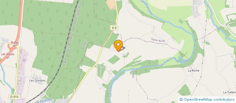 localisation de l'entreprise GFA DES FOUGERES MORTES à CONDAC