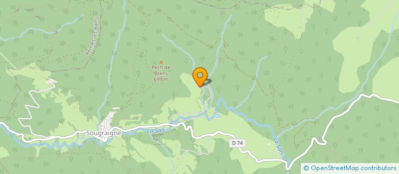 localisation de l'entreprise GFA DES FRANCOIS  SOUGRAIGNE