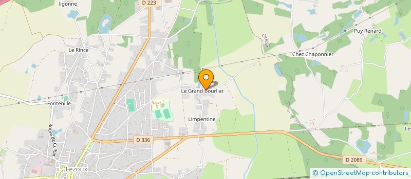 localisation de l'entreprise GFA DES FROMENTEAUX à LEZOUX