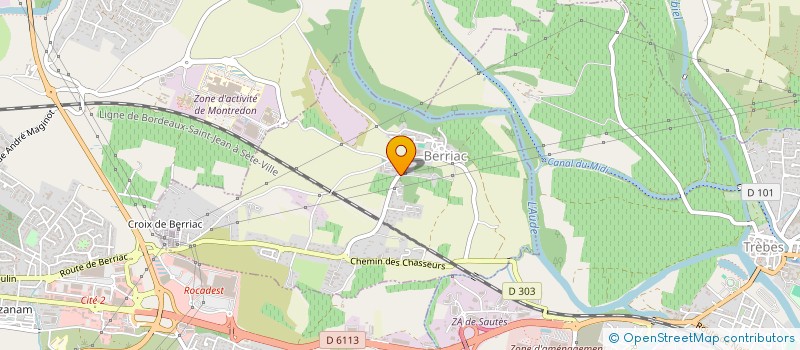 localisation de l'entreprise GFA DES GARENNES  BERRIAC