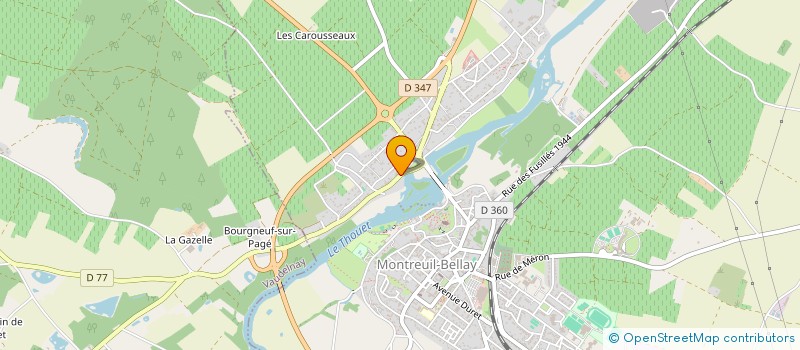 localisation de l'entreprise GFA DES GARENNES  MONTREUIL-BELLAY