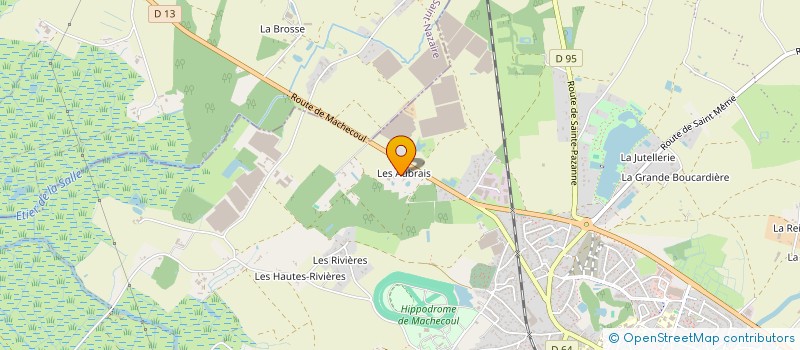 localisation de l'entreprise GFA DES GARS DE L'AUBRAIS  MACHECOUL-SAINT-MEME