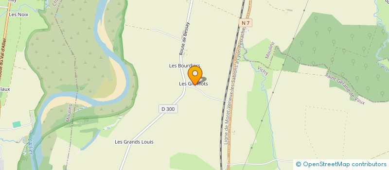 localisation de l'entreprise GFA DES GIVRILLOTS à LA FERTE HAUTERIVE