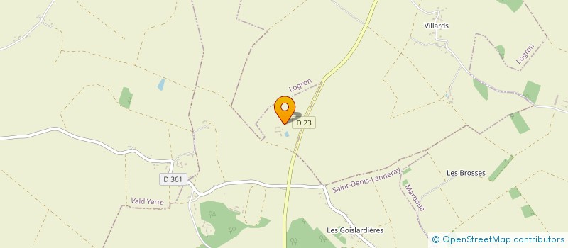localisation de l'entreprise GFA DES GOISLARDIERES à SAINT-DENIS-LANNERAY