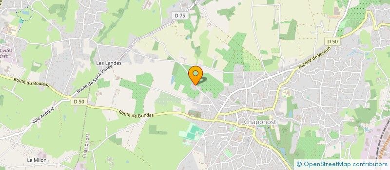 localisation de l'entreprise GFA DES GONES  CHAPONOST