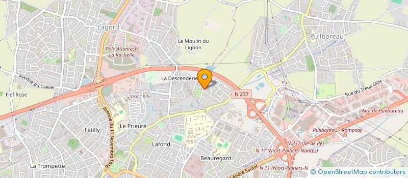 localisation de l'entreprise GFA DES GONTHIERE  PUILBOREAU