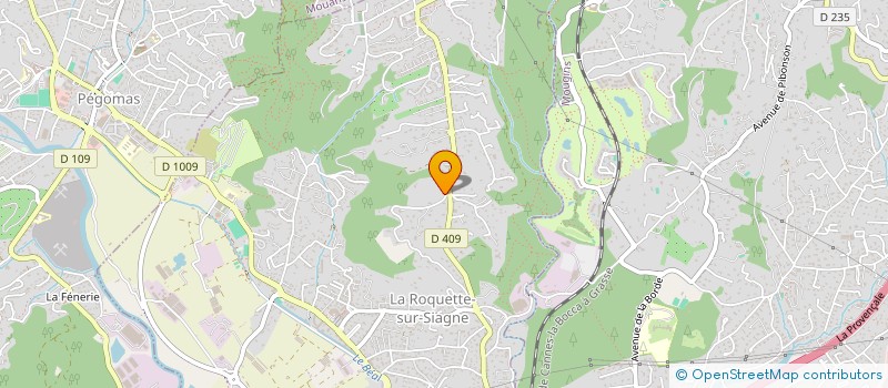 localisation de l'entreprise GFA DES GOURGUETTES à LA ROQUETTE-SUR-SIAGNE