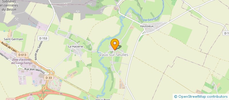 localisation de l'entreprise GFA DES GRANDES DELLES  VAUX-SUR-SEULLES