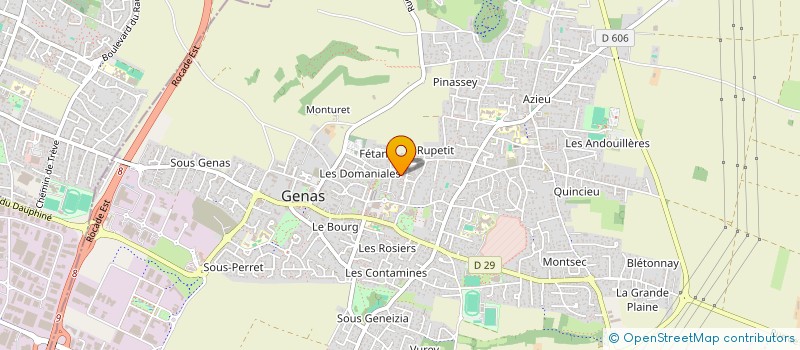 localisation de l'entreprise GFA DES GRANDES TERRES  GENAS