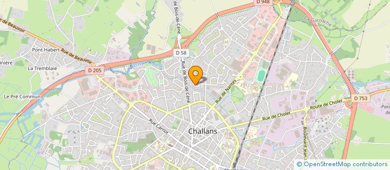 localisation de l'entreprise GFA DES GRANDES VIGNES à CHALLANS