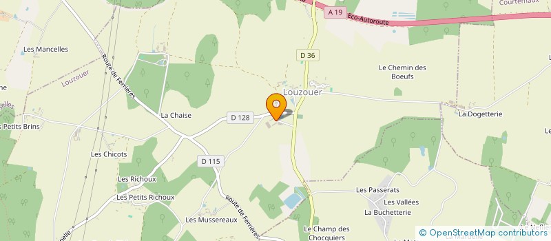 localisation de l'entreprise GFA DES GRANDS BERGERS  LOUZOUER