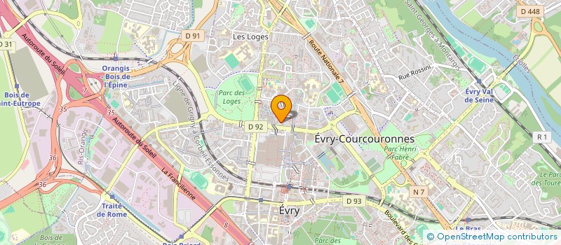 localisation de l'entreprise GFA DES GRANDS NIVEAUX à EVRY-COURCOURONNES