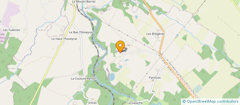 localisation de l'entreprise GFA DES GRANGES à PEYRAT-DE-BELLAC