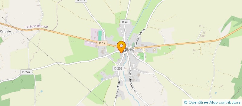 localisation de l'entreprise GFA DES GRANGES DU SAP à SAP-EN-AUGE
