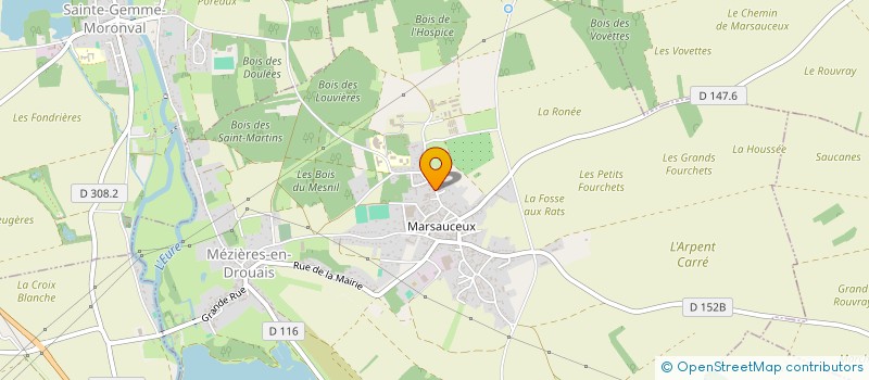 localisation de l'entreprise GFA DES GROSEILLIERS à MEZIERES-EN-DROUAIS