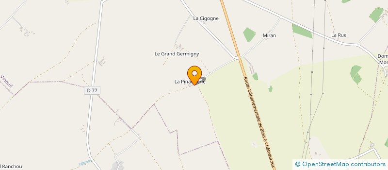 localisation de l'entreprise GFA DES GUERJAUDIERES à VINEUIL