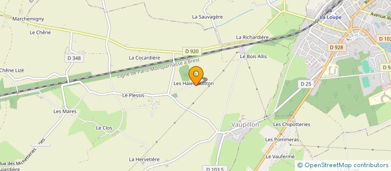localisation de l'entreprise GFA DES HAIES GUITTON à VAUPILLON