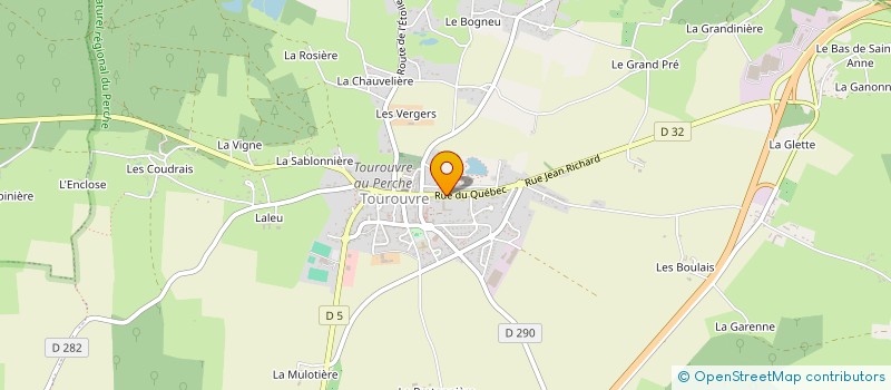 localisation de l'entreprise GFA DES HAUTES BROUDIERES à MORTAGNE-AU-PERCHE