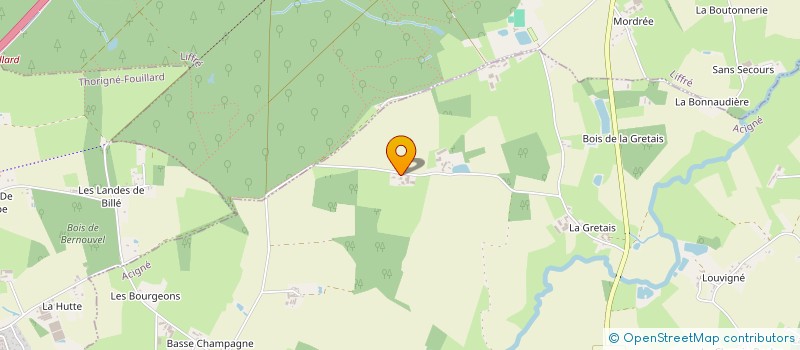 localisation de l'entreprise GFA DES HAUTES ESCURES  ACIGNE