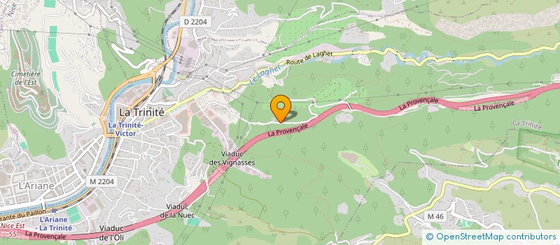 localisation de l'entreprise GFA DES HAUTS DE LA GARANCE à LA TRINITE