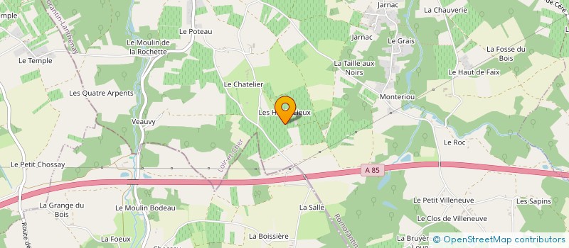 localisation de l'entreprise GFA DES HAUTS LIEUX  SAINT GEORGES SUR CHER