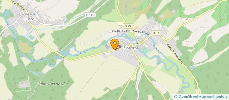 localisation de l'entreprise GFA DES HAUTS TERROIRS  ESSOYES