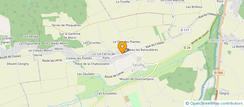 localisation de l'entreprise GFA DES HAYES MARTEL à CRAVANT LES COTEAUX