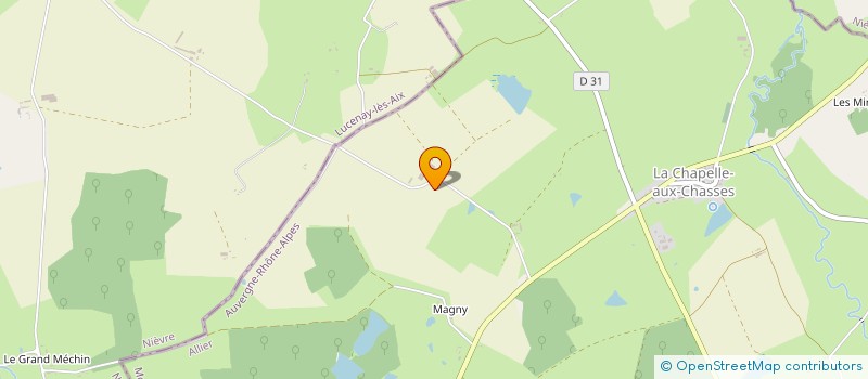 localisation de l'entreprise GFA DES HENRYS  LA CHAPELLE AUX CHASSES