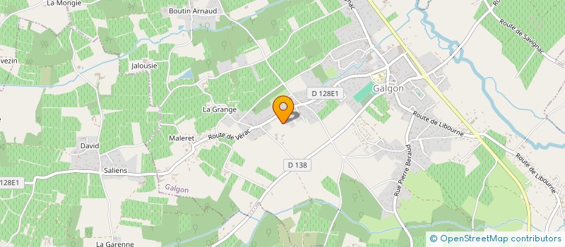 localisation de l'entreprise GFA DES HERITIERS BOYE  GALGON