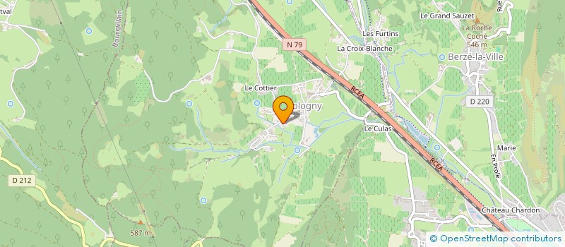 localisation de l'entreprise GFA DES HERITIERS RENAUD  SOLUTRE-POUILLY