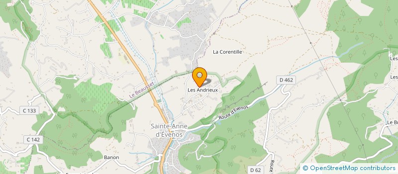 localisation de l'entreprise GFA DES HERMITTE  EVENOS