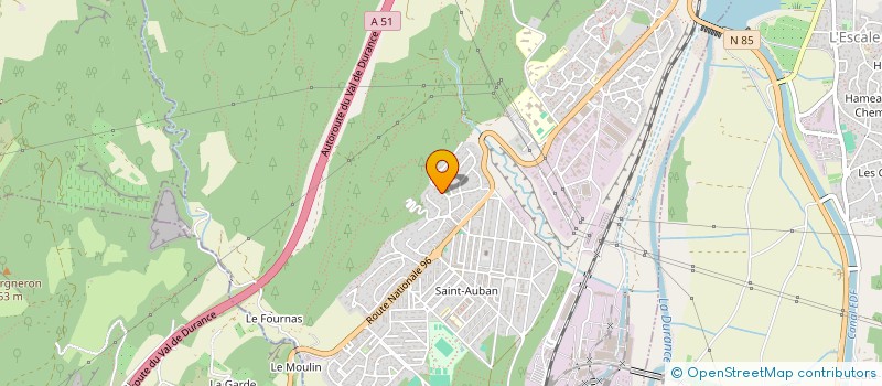 localisation de l'entreprise GFA DES HOSTELLERIES  CHATEAU-ARNOUX-SAINT-AUBAN