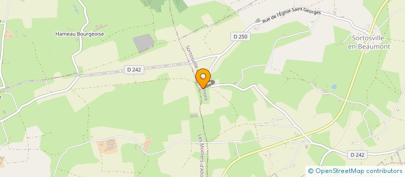 localisation de l'entreprise GFA DES ISLES  SORTOSVILLE-EN-BEAUMONT