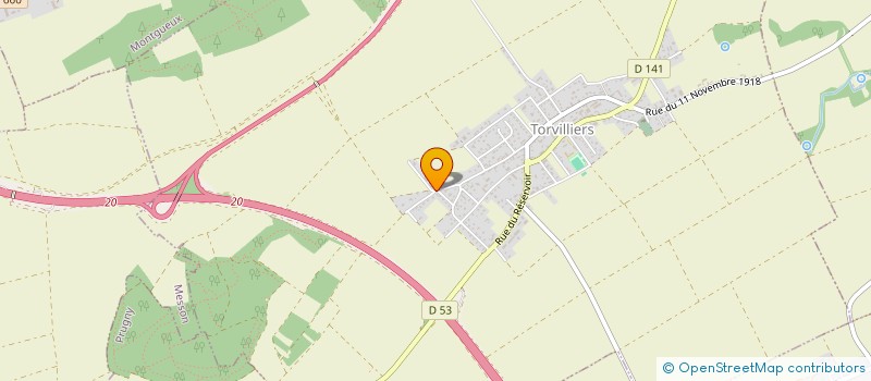 localisation de l'entreprise GFA DES JOGNELLES  TORVILLIERS