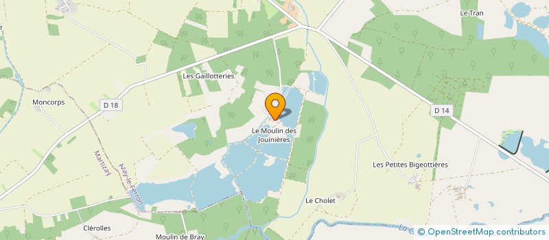 localisation de l'entreprise GFA DES JOUINIERES à AZAY-LE-FERRON