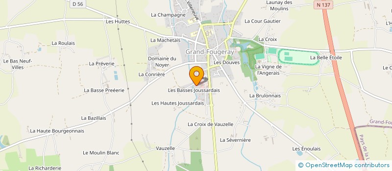 localisation de l'entreprise GFA DES JOUSSARDAYES  GRAND-FOUGERAY