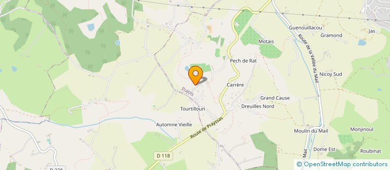 localisation de l'entreprise GFA DES JUMEAUX  SAINTE COLOMBE DE VILLENEUVE