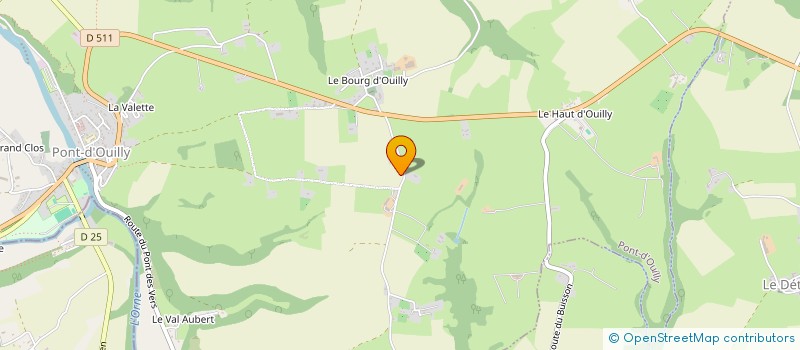 localisation de l'entreprise GFA DES LANDES  AUBIGNY