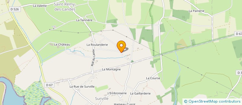 localisation de l'entreprise GFA DES LANDES  LA HAYE