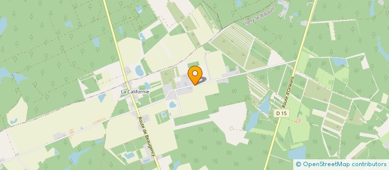 localisation de l'entreprise GFA DES LANDES à LIGNY-LE-RIBAULT