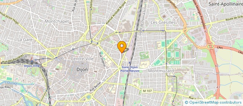 localisation de l'entreprise GFA DES LAUSSES  DIJON