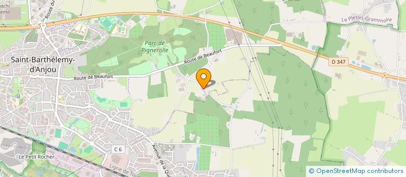 localisation de l'entreprise GFA DES LEVRAUDERIES  SAINT-BARTHELEMY-D ANJOU