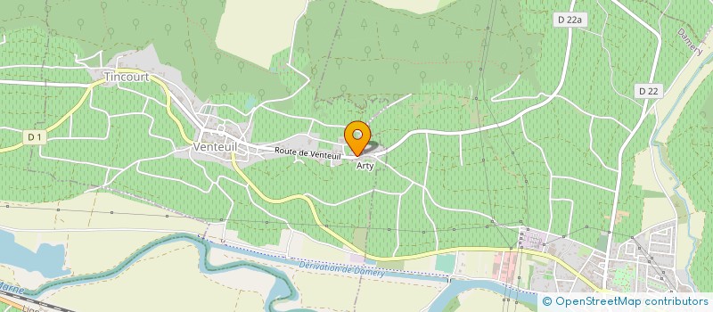 localisation de l'entreprise GFA DES LUTERS  VENTEUIL