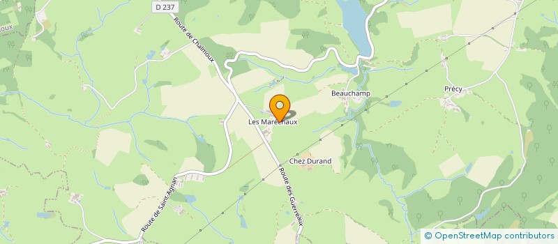 localisation de l'entreprise GFA DES MARECHAUX  NEUVY-GRANDCHAMP