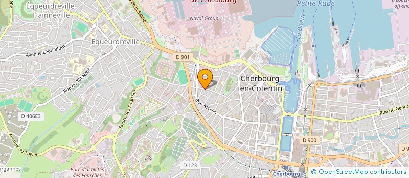 localisation de l'entreprise GFA DES MARESQUIERS à CHERBOURG-EN-COTENTIN